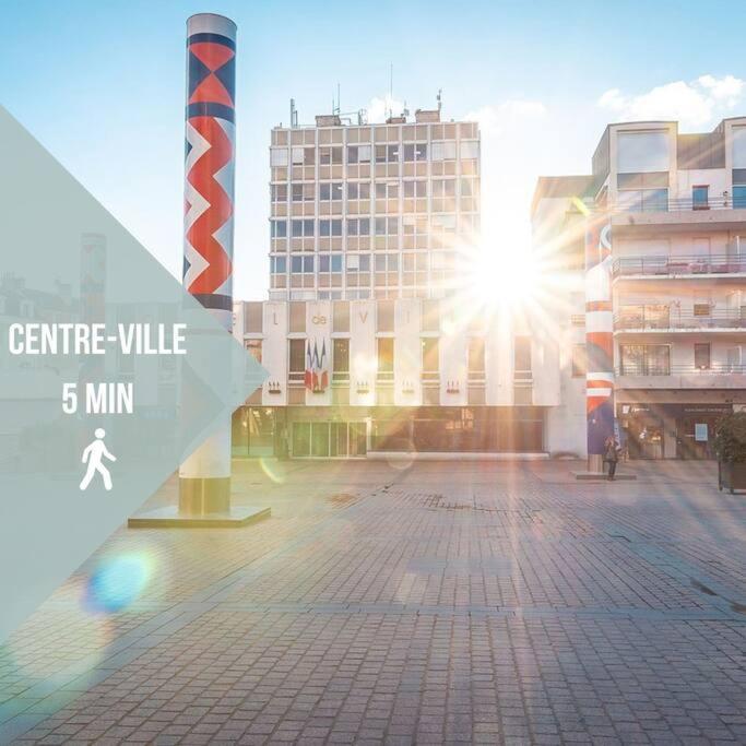 Le Voltaire • Proche Gare • Moderne Villa Châteauroux Buitenkant foto