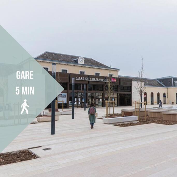 Le Voltaire • Proche Gare • Moderne Villa Châteauroux Buitenkant foto